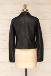 Willemstad Cropped Faux Leather Jacket | La petite garçonne back view