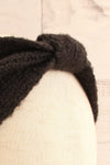 Wilster Black Knit Headband | Bandeau | La Petite Garçonne close-up