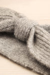 Wilster Grey Knit Headband | Bandeau | La Petite Garçonne flat close-up