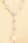 Woodville Silver Earrings & Necklace Set | Boutique 1861 close-up