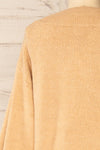 Wouna Short V-Neck Sweater Dress | La petite garçonne back close-up