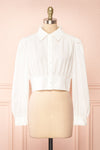 Xacanti Cropped Button-Up Blouse | Boutique 1861 front view