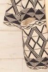 Xillet Ivory Geometric Pattern Open Cardigan | La petite garçonne bottom