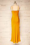 Xilloux Yellow Midi Slip Dress w/ Adjustable Straps | La petite garçonne back view