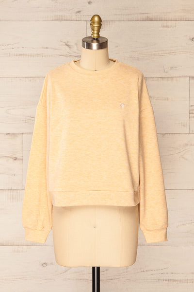 Xiomara Long Sleeve Round Neck Sweater | La petite garçonne front view
