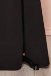 Xylia Black One Long Sleeve Maxi Dress | Boutique 1861 bottom