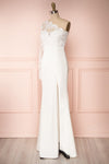 Xylia Ivory One Long Sleeve Maxi Bridal Dress | Boutique 1861 side view