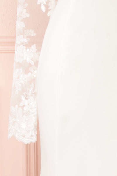 Xylia Ivory One Long Sleeve Maxi Bridal Dress | Boutique 1861 sleeve