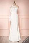 Xylia Ivory One Long Sleeve Maxi Bridal Dress | Boutique 1861 front view