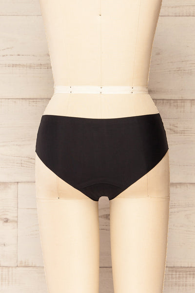 Yanik 3-Pack Seamless Mid-Rise Underwear | La petite garçonne black back view