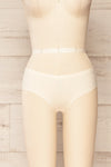 Yanik 3-Pack Seamless Mid-Rise Underwear | La petite  garçonne beige front view