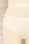 Yanik 3-Pack Seamless Mid-Rise Underwear | La petite  garçonne beige front close-up