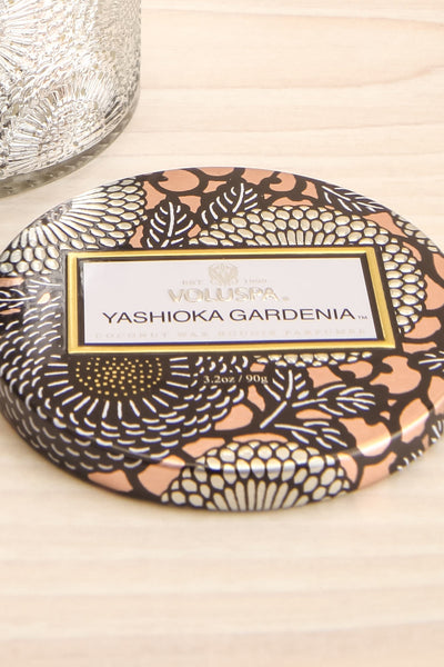 Small Jar Candle Yashioka Gardenia | La petite garçonne lid close-up
