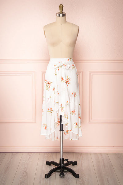 Yatomi White Floral Wrap Skirt | Boutique 1861 1