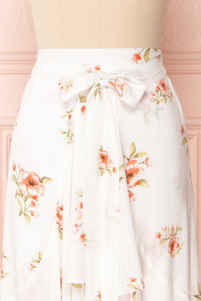 Yatomi White Floral Wrap Skirt | Boutique 1861 3