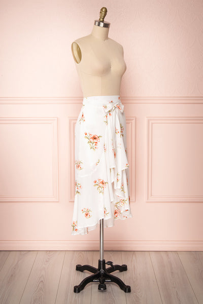 Yatomi White Floral Wrap Skirt | Boutique 1861 4