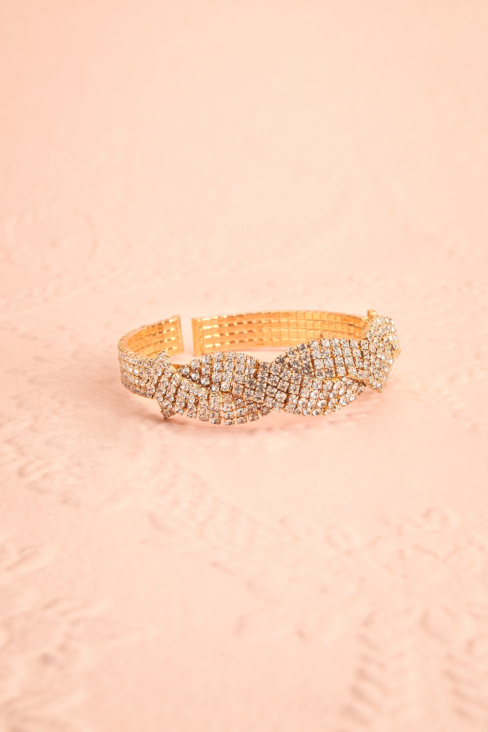 Yize Gold Crystal Twist Bracelet | Boutique 1861