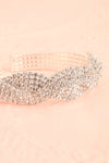 Yize Silver Crystal Twist Bracelet | Boutique 1861 close-up