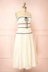 Yuriel A-Line Chiffon Midi Dress | Boutique 1861 side view