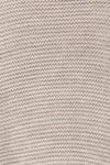 Yvelain Grey Long Knit Cardigan w/ Belt | La petite garçonne fabric