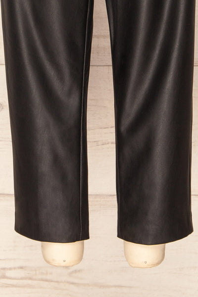 Zarylun High-waisted Faux Leather Pants w/ Belt | La petite garçonne bottom