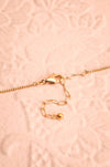 Zelia Nuttall Amazonite Pendant Gold Necklace | Boutique 1861 closure