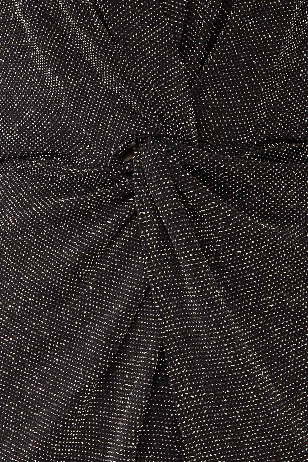 Zinda | Long Sleeve Romper w/ Metallic Detailing fabric