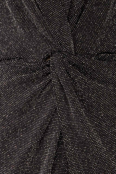 Zinda | Long Sleeve Romper w/ Metallic Detailing fabric