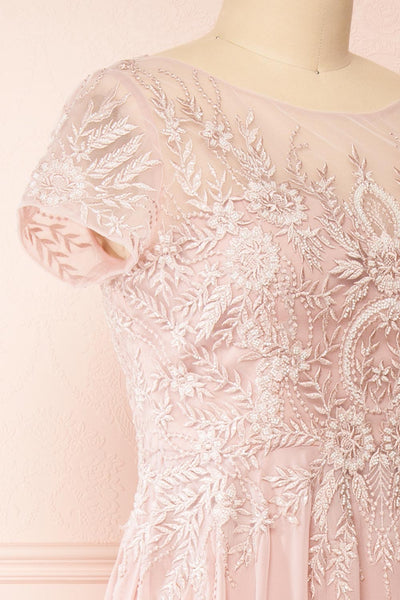 Zirnitra Embroidered Maxi Dress | Boudoir 1861 side close-up