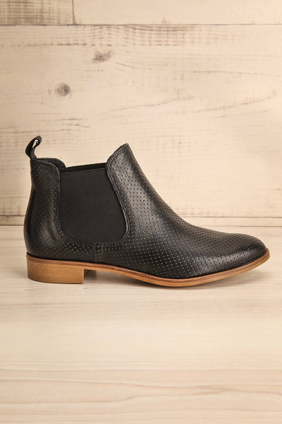 Zolar Black Leather Slip-On Ankle Boots | La Petite Garçonne Chpt. 2
