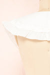 Zosia White Detachable Collar w/ Frills | Boutique 1861 back close-up