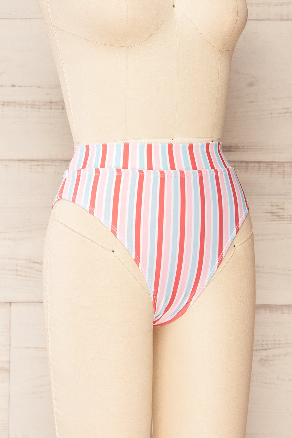 Zuwena Striped Bikini Bottom | La petite garçonne side view